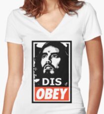 Disobey With Russell Brand Women's Fitted V-Neck T-Shirt