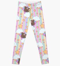 Rainbow Sloth Pattern Leggings