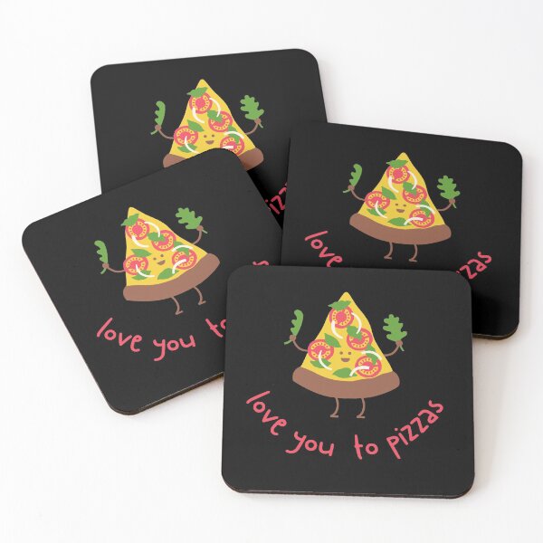 Item preview, I love you to Pizzas, I love You to Pieces, Pizza Pun designed and sold by GoodMoodFood.