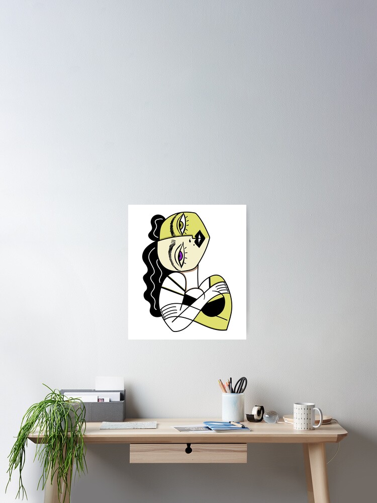 Cubism sexy woman.