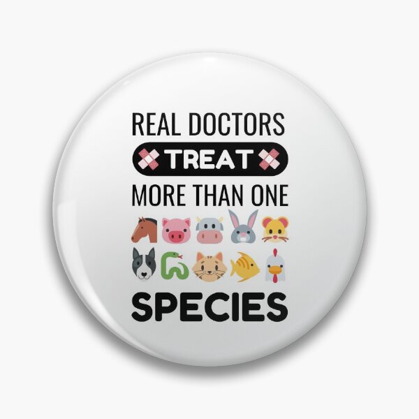 Item preview, Real Doctors Treat More Than One Species designed and sold by momsnpops.