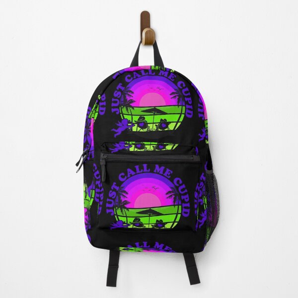 Item preview, Just Call Me Cupid - Retro Beach Sunset - Purple Green designed and sold by NoMatterLab.