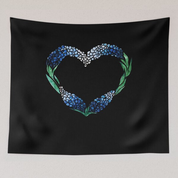 Item preview, Texas Bluebonnets Heart designed and sold by FrictionMaxxing.