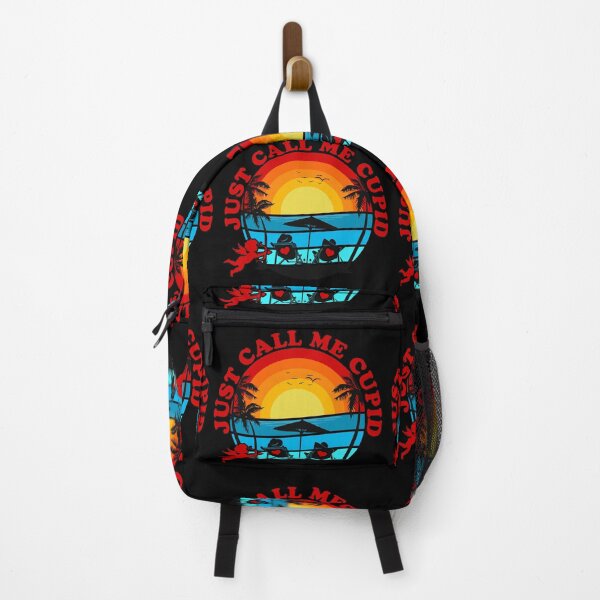 Item preview, Just Call Me Cupid - Retro Beach Sunset - Red designed and sold by NoMatterLab.