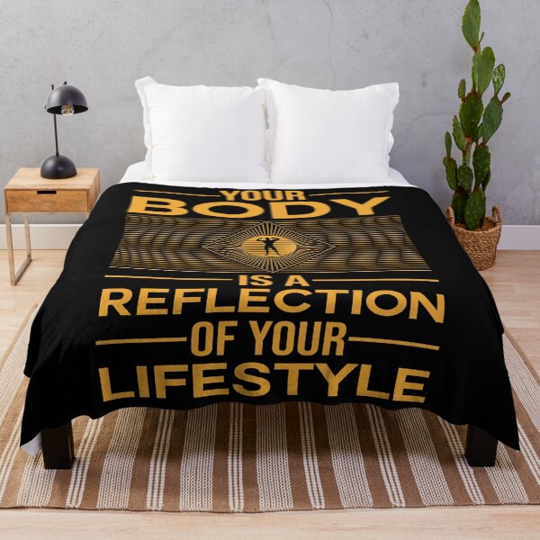 Item preview, Gym quote - Body is a Reflection Inspirational designed and sold by Designhub1000.
