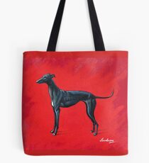 Black Greyhound Tote Bag