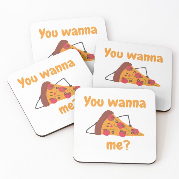 Item preview, You Wanna Pizza Me? You Want a piece of me?, Pizza Pun designed and sold by GoodMoodFood.