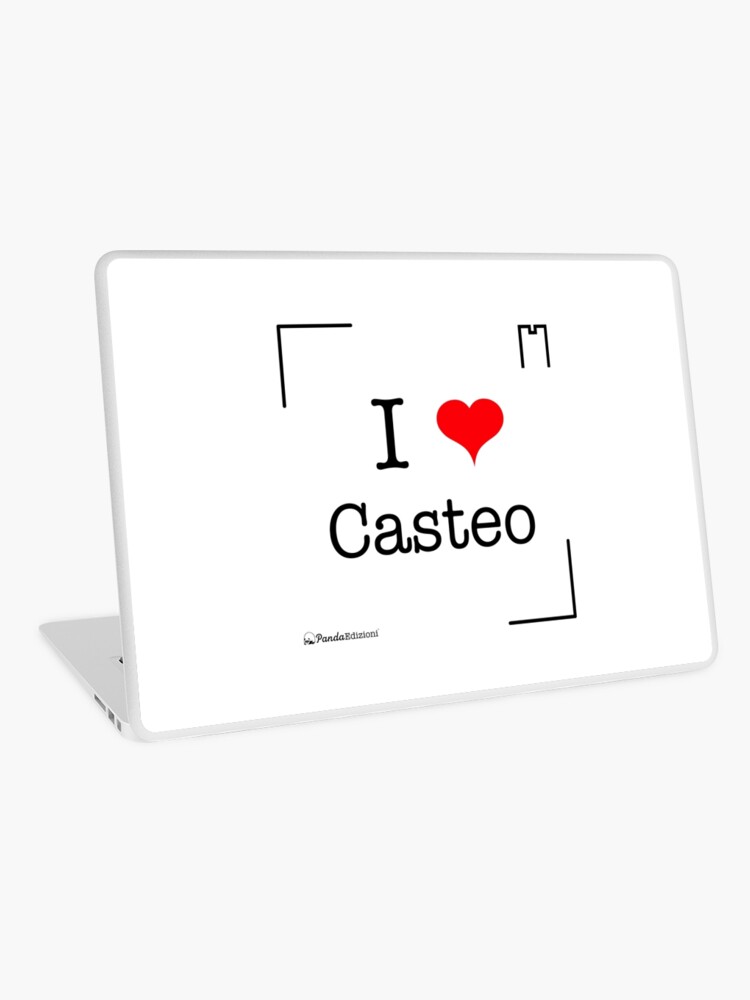 Laptop Skin, I love Casteo designed and sold by Panda Edizioni
