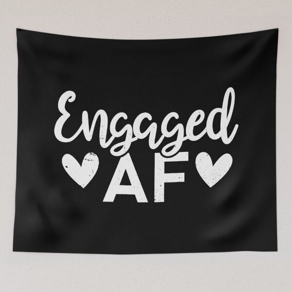 Item preview, Engagement Valentine Gift Him Her Engaged AF designed and sold by haselshirt.