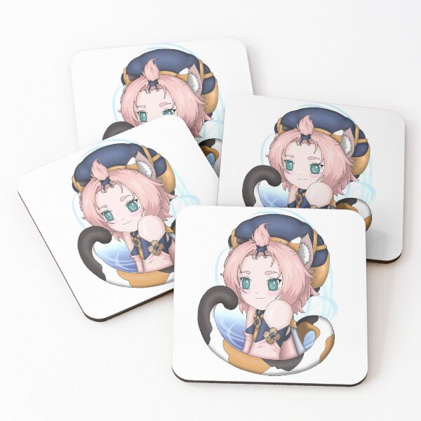 Item preview, Copy of Genshin Impact - Diona (Fanart) - White Background designed and sold by Katrina Montgomery.