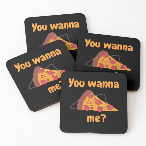 Item preview, You Wanna Pizza Me? You Want a piece of me?, Pizza Pun Black designed and sold by GoodMoodFood.