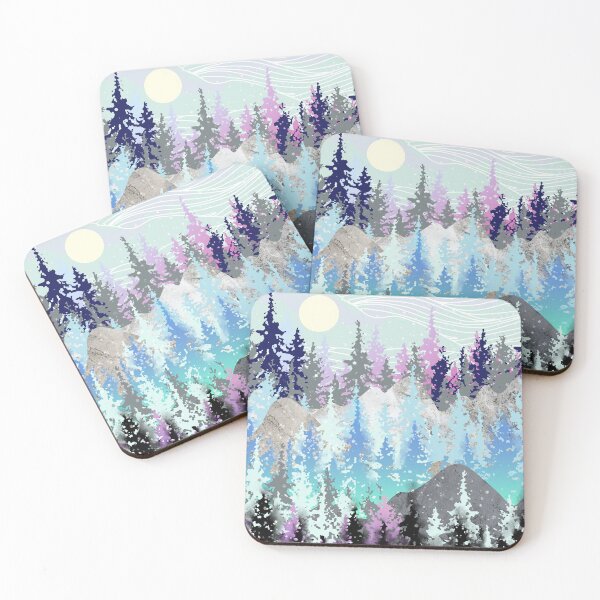 Item preview, snowy woodland and waves designed and sold by Catherine  Milchard.
