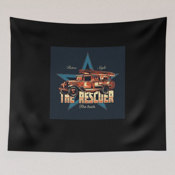 Item preview, Firetruck Rescuer designed and sold by MisterGooseShop.