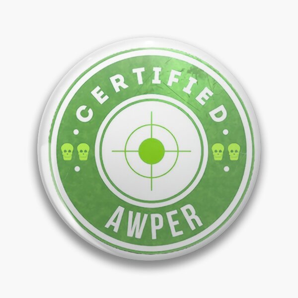 Item preview, Pegatina Counter Strike certificado AWPER designed and sold by WhereIsTheArt.