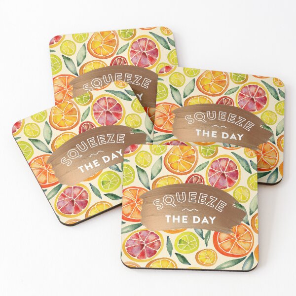 Item preview, Squeeze the Day – Rose Gold designed and sold by Cat Coquillette.