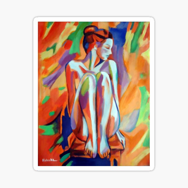 Item preview, "Seated thoughtful figure" designed and sold by Helenka.