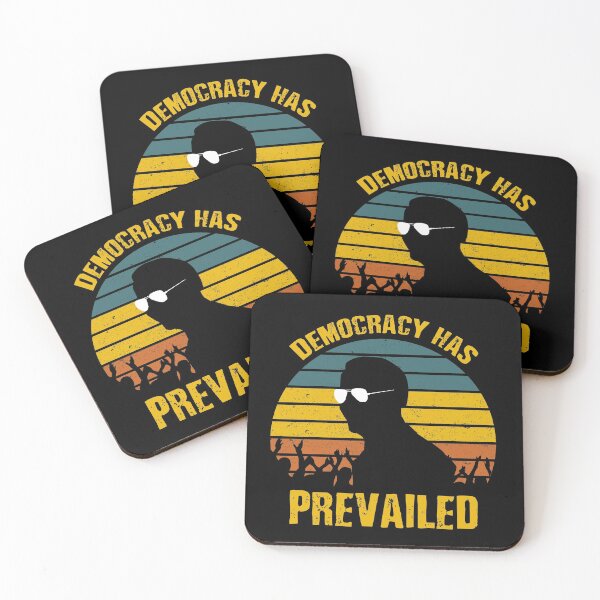 Item preview, Democracy has Prevailed - Joe Quote, Biden with Sunglasses Inauguration 2021 designed and sold by MoClan-Graphics.