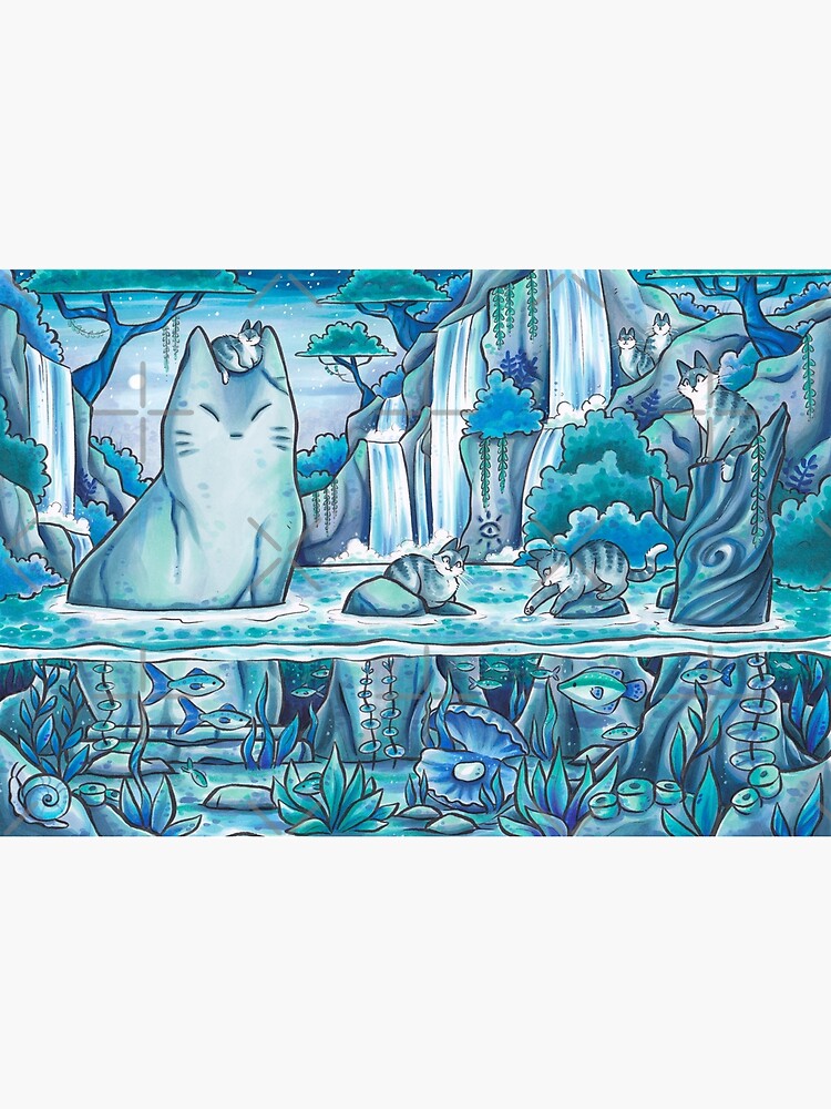 Mysterious Jungle Cat Pond by kattvalk