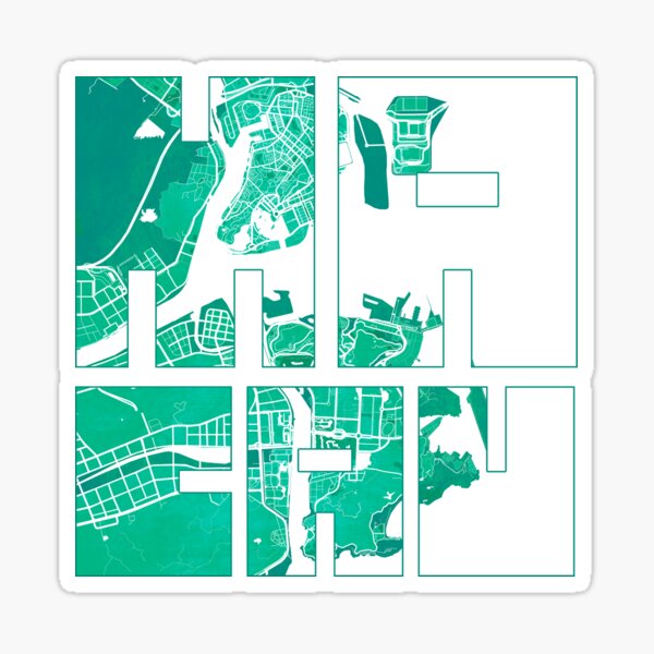 Item preview, Macau City Map of China - Watercolor designed and sold by deMAP.