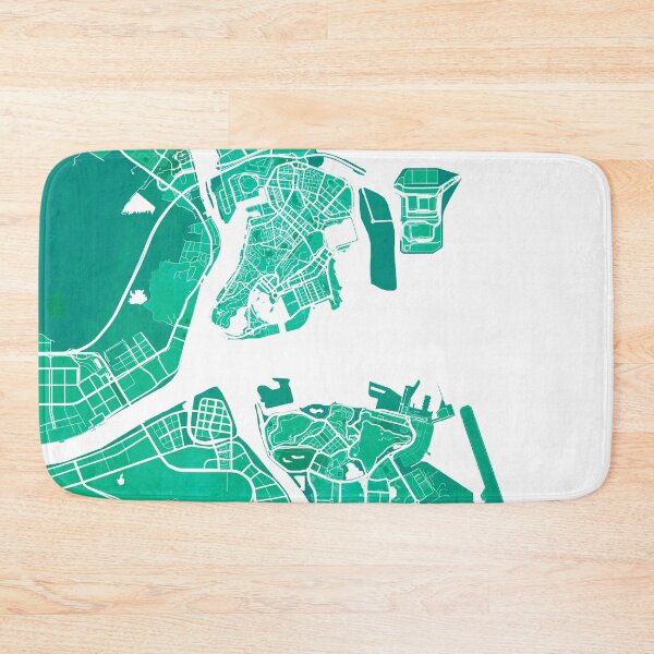 Item preview, Macau City Map of China - Watercolor designed and sold by deMAP.