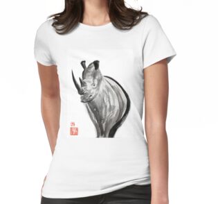 white rhino t shirt