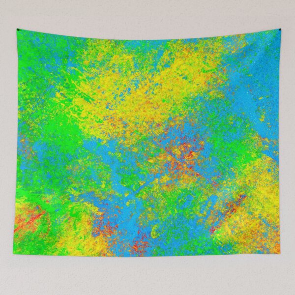 Item preview, Splattered Again with Yellow and Green Abstract designed and sold by EdwardMonet.