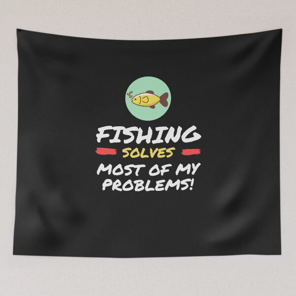 Item preview, Vintage Fishing solves most of My Problems Design designed and sold by mzakarya.