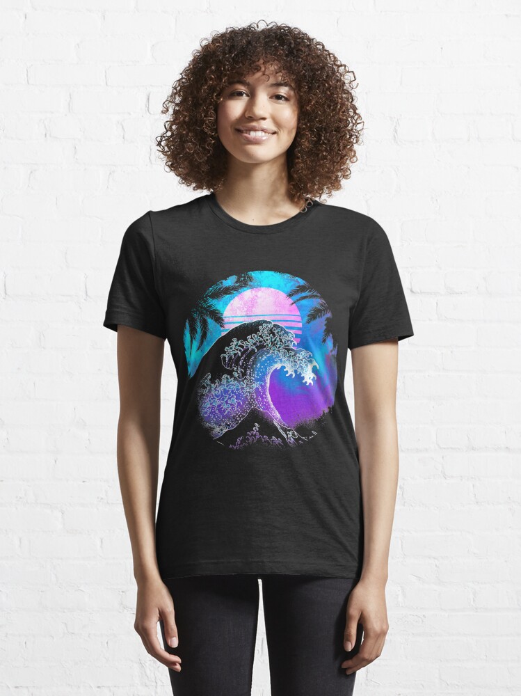 Thumbnail 6 of 7, Essential T-Shirt, The Great RetroWave designed and sold by Donnie Art.