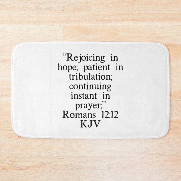 Item preview, Romans 12:12 KJV designed and sold by IBMClothing.