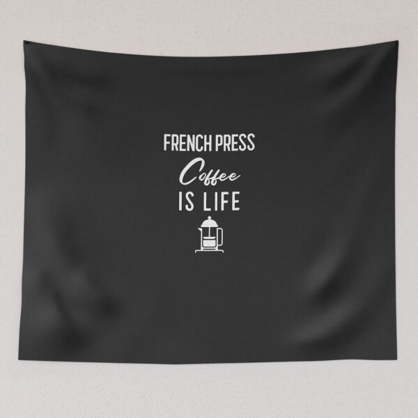 Item preview, French Press Coffee Is Life - Funny Cafe Barista Gift designed and sold by EricJP.
