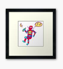 Tipsy Robot Framed Print
