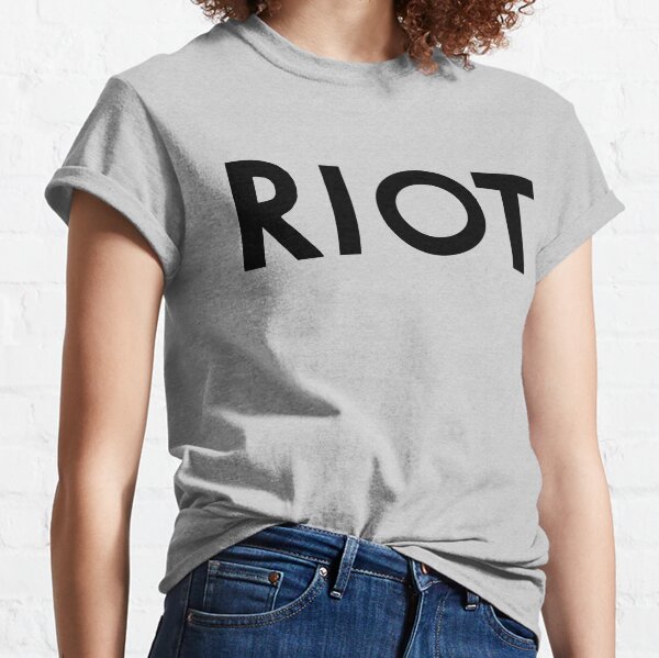Item preview, Mac's RIOT Shirt - Always Sunny (Black Lettering) designed and sold by MonkeysMouth.