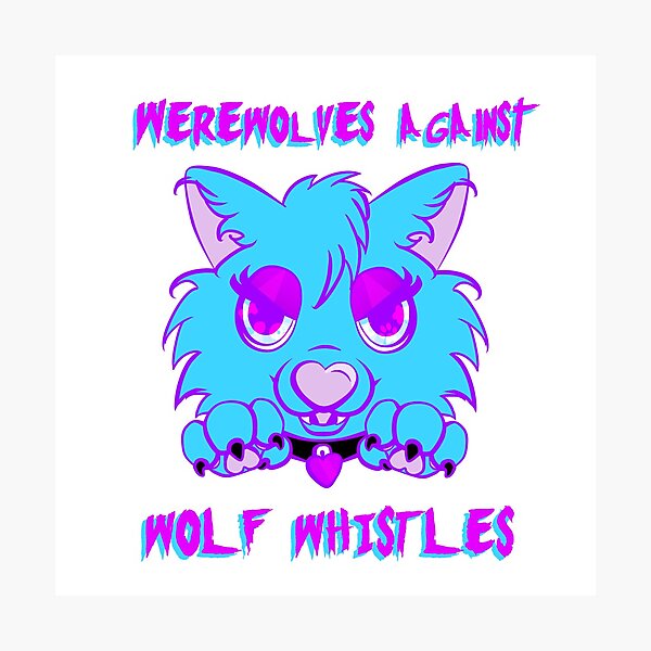Werewolves against wolf whistles Photographic Print