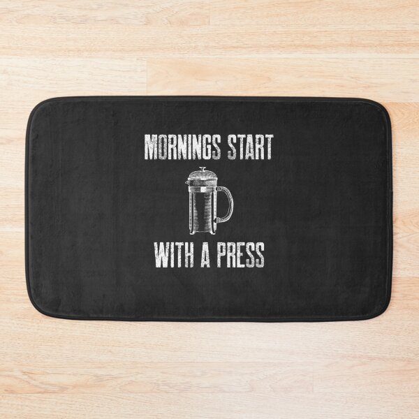 Item preview, Mornings Start With A Press - Funny French Press Cafe Barista Gift designed and sold by EricJP.