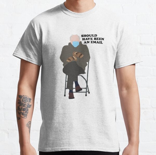 Bernie Sanders Sitting With Mittens T Shirt By Otramariabonita Redbubble