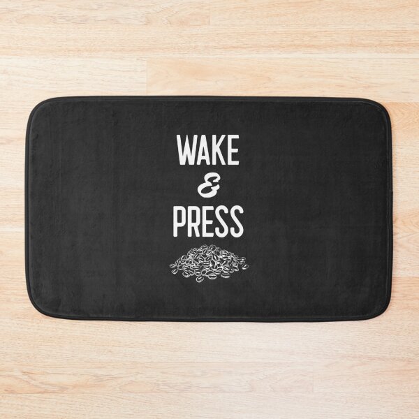 Item preview, Wake & Press - Funny French Press Cafe Barista Gift designed and sold by EricJP.