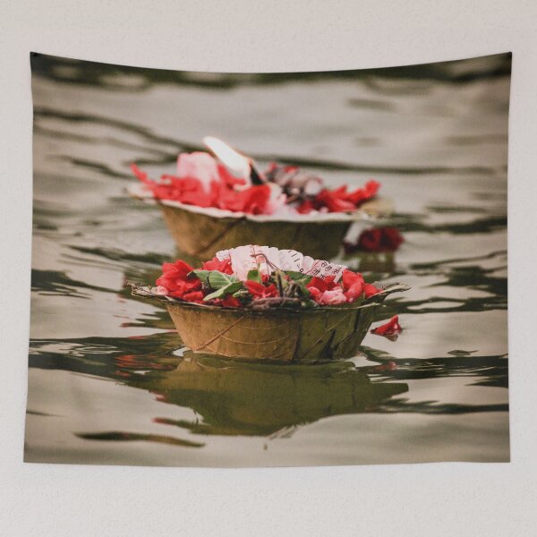 Item preview, Aarti worship in river Ganga, India designed and sold by Melissa Peltenburg.