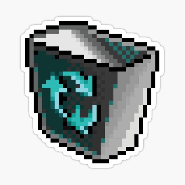 "Pixel Recycling Bin Icon" Sticker for Sale by dauxdesigner Redbubble