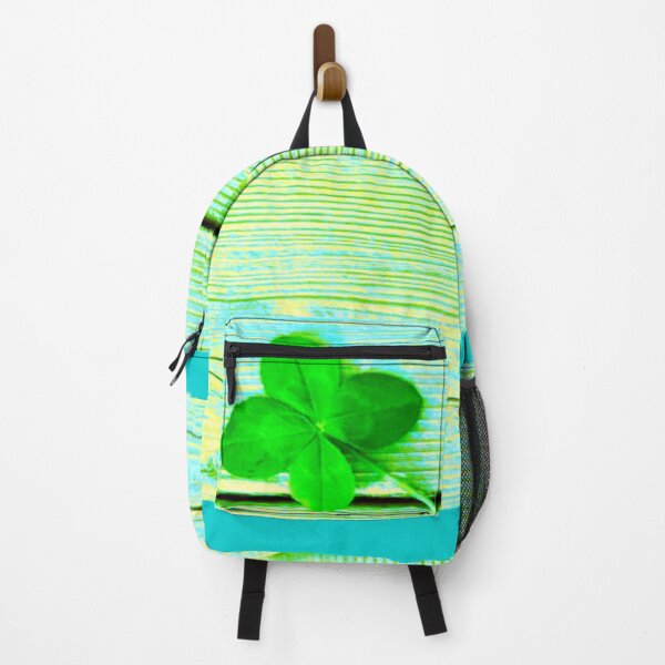 Item preview, St Patricks day four leaf clover turquoise designed and sold by Marilena Strambu.