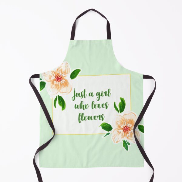 Item preview, Just a girl who loves flowers flower quote 1 designed and sold by DoodlesFlowers.