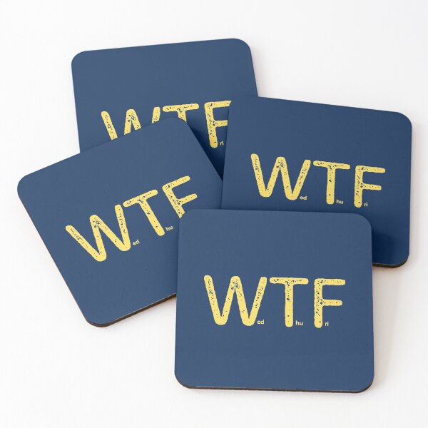 Item preview, WTF - After Monday and Tuesday, Even The Calendar Says WTF - Funny designed and sold by DesignByLeo.