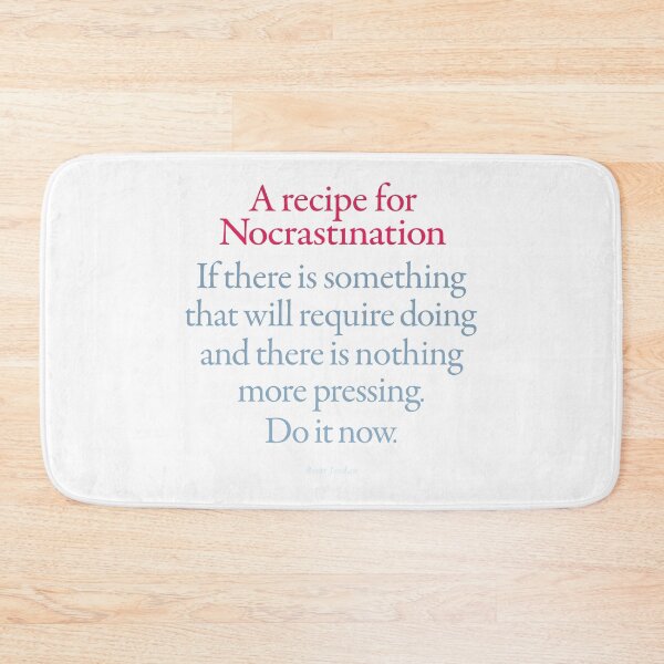 Item preview, A recipe for nocrastination designed and sold by x1brett.