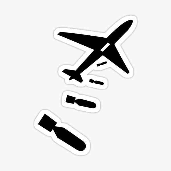 Item preview, Bombs Away designed and sold by AlienStickers.
