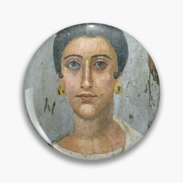 Item preview, Fayum mummy portrait ancient Egypt woman designed and sold by The-Roman-Lady.