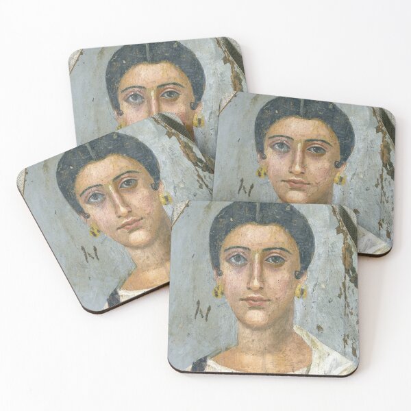 Item preview, Fayum mummy portrait ancient Egypt woman designed and sold by The-Roman-Lady.