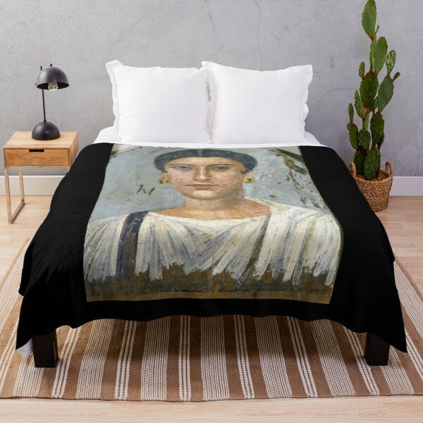 Item preview, Fayum mummy portrait ancient Egypt woman designed and sold by The-Roman-Lady.