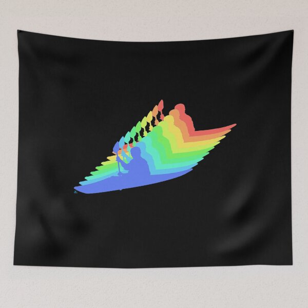 Item preview, Paddle canoe kayak canadian rainbow colors design as a gift idea designed and sold by -JBell-.