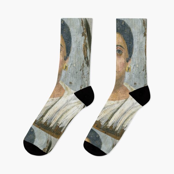 Item preview, Fayum mummy portrait ancient Egypt woman designed and sold by The-Roman-Lady.