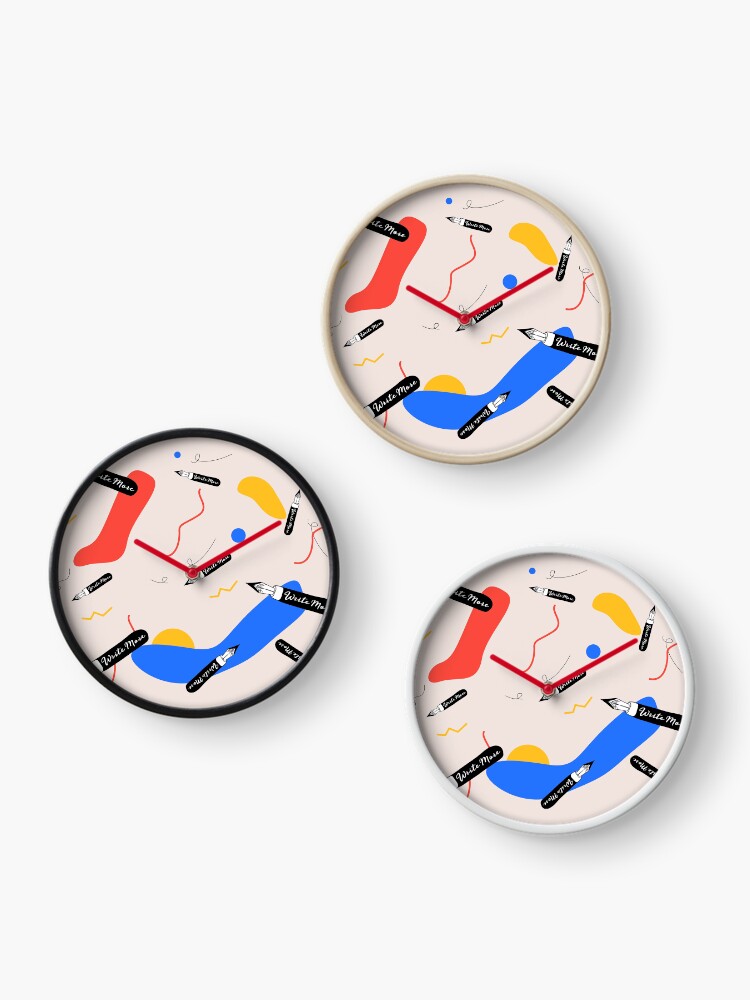 Thumbnail 3 of 4, Clock, Write More designed and sold by BookSerf.