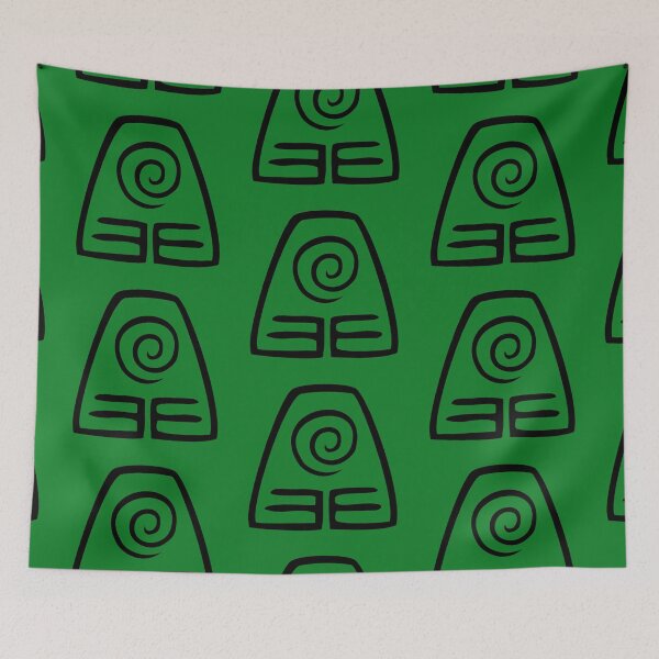 Item preview, Earth Kingdom Icon-green designed and sold by Friend of Frogs.